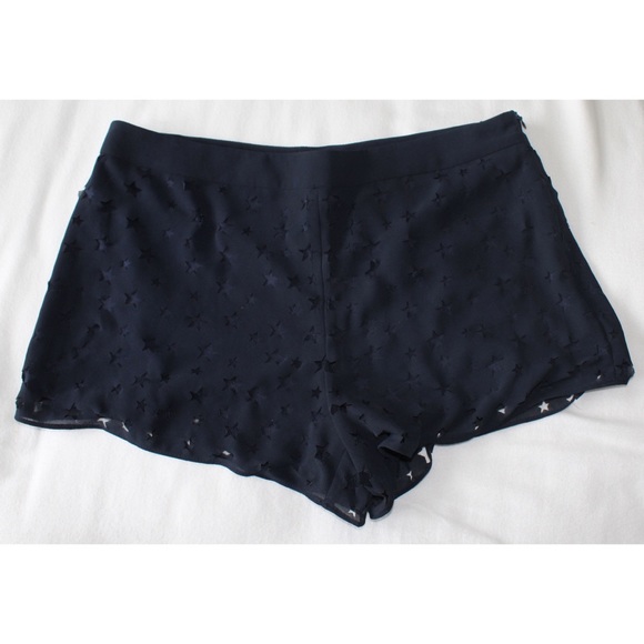 Star Spangled High Rise Navy Blue Shorts - Picture 1 of 3